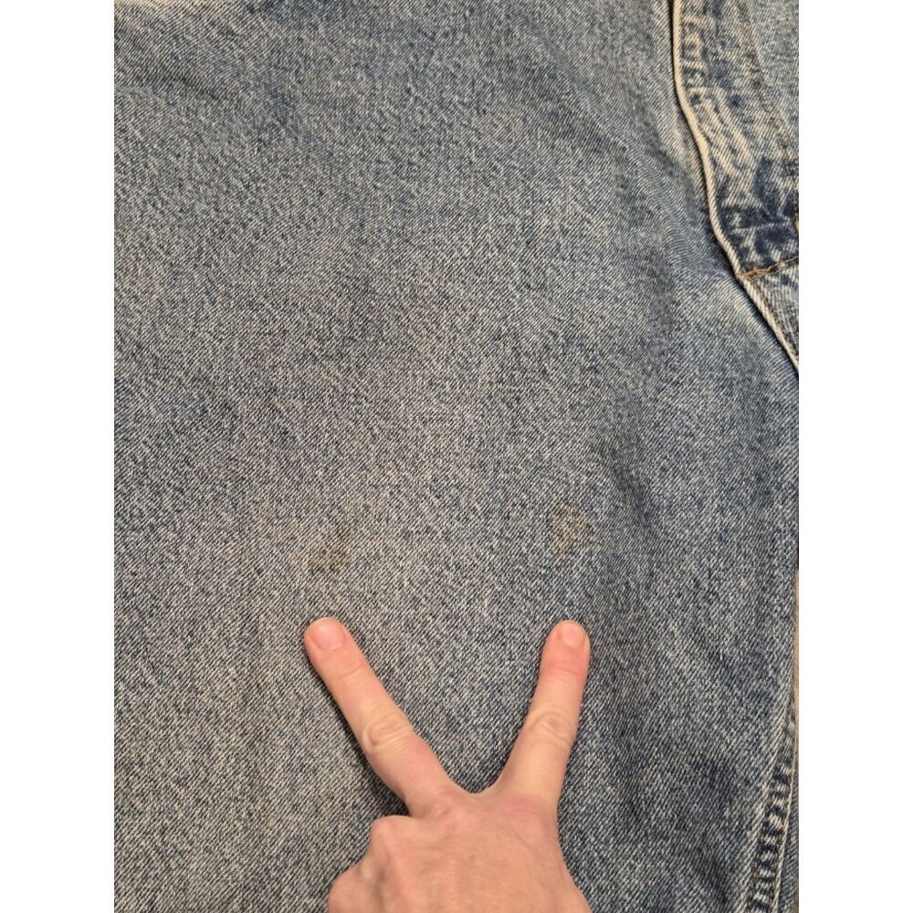 Vtg Carhartt Mens Flannel Lined Jeans Pants Denim Sz 44x24 Union Made USA - Picture 14 of 14